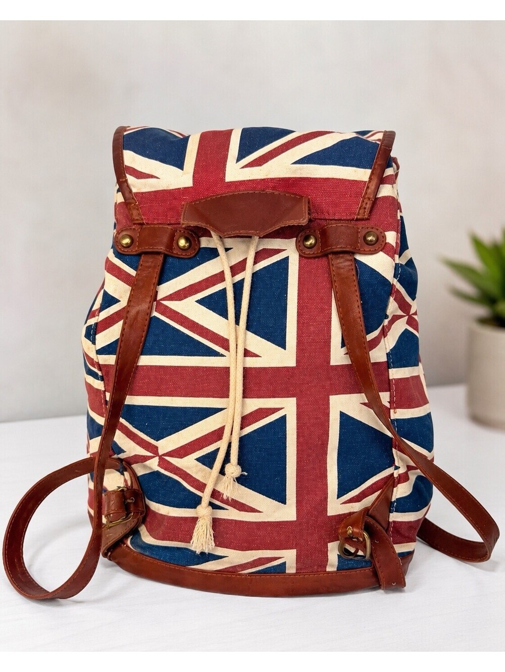 Mossimo Supply Co. Utility & Style British Flag Union Jack English Backpack Boho